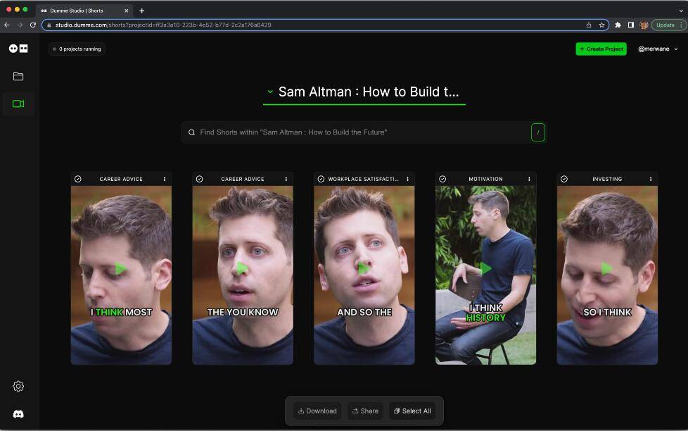 AI 视频编辑器Dumme：几分钟就能将YouTube长视频变成短(图2)