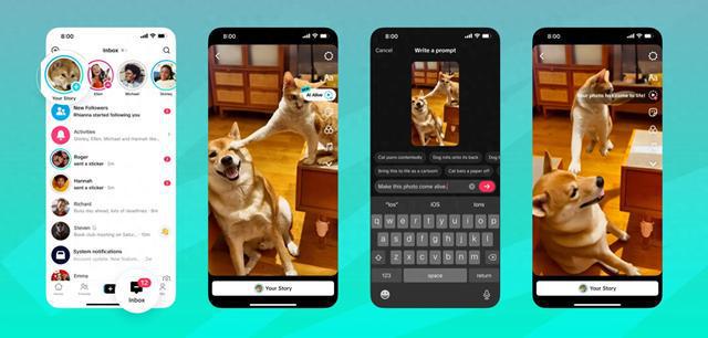TikTok 推出全新图像转视频工具 TikTok AI A